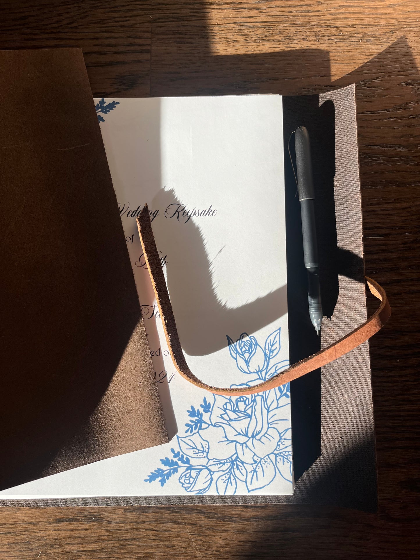 Custom Wedding Book Cover