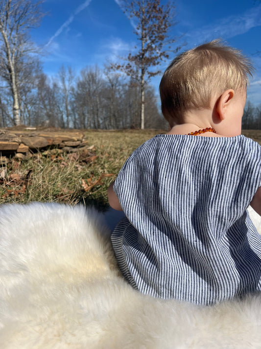 Linen Baby Romper