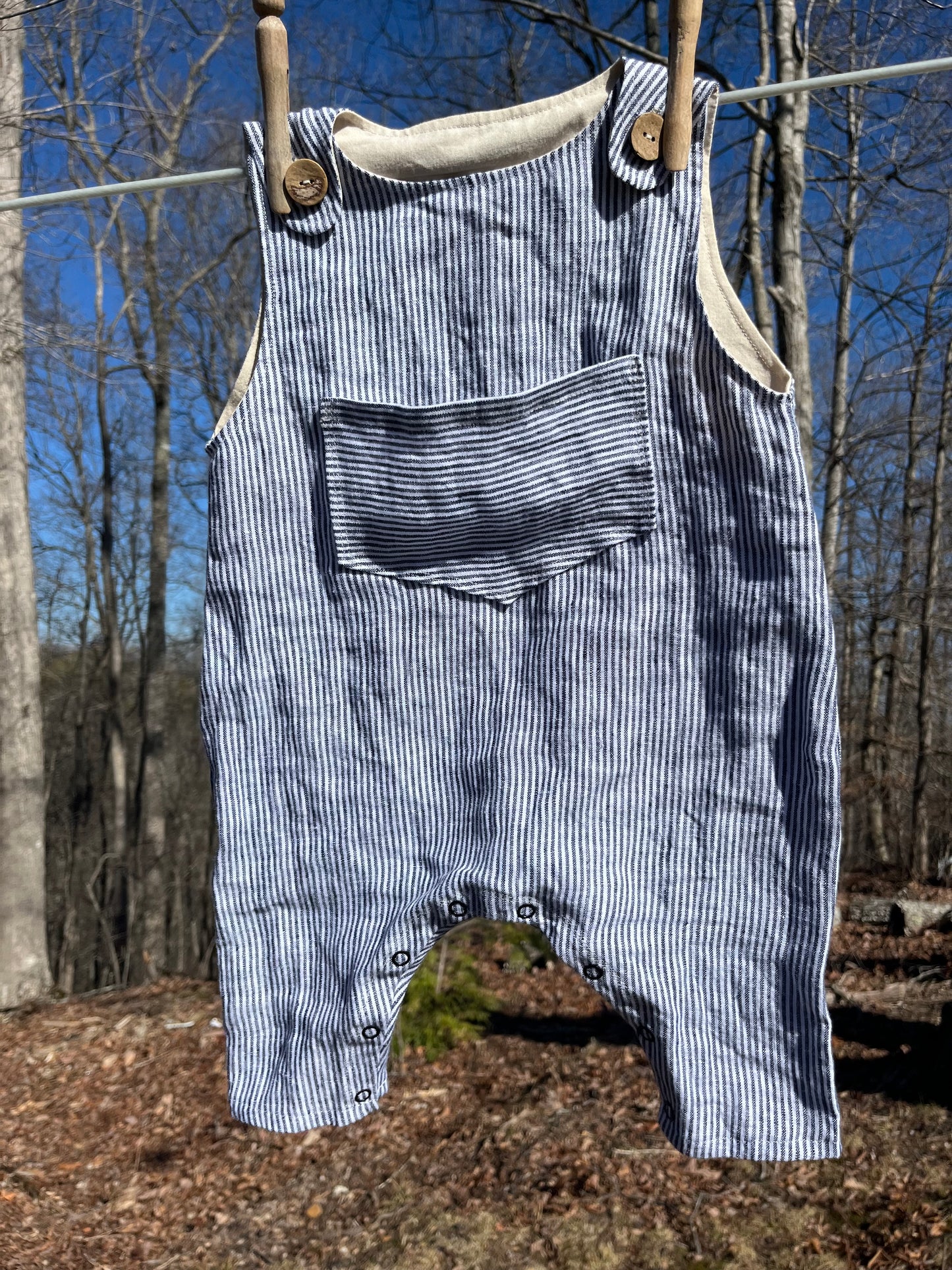 Linen Baby Romper