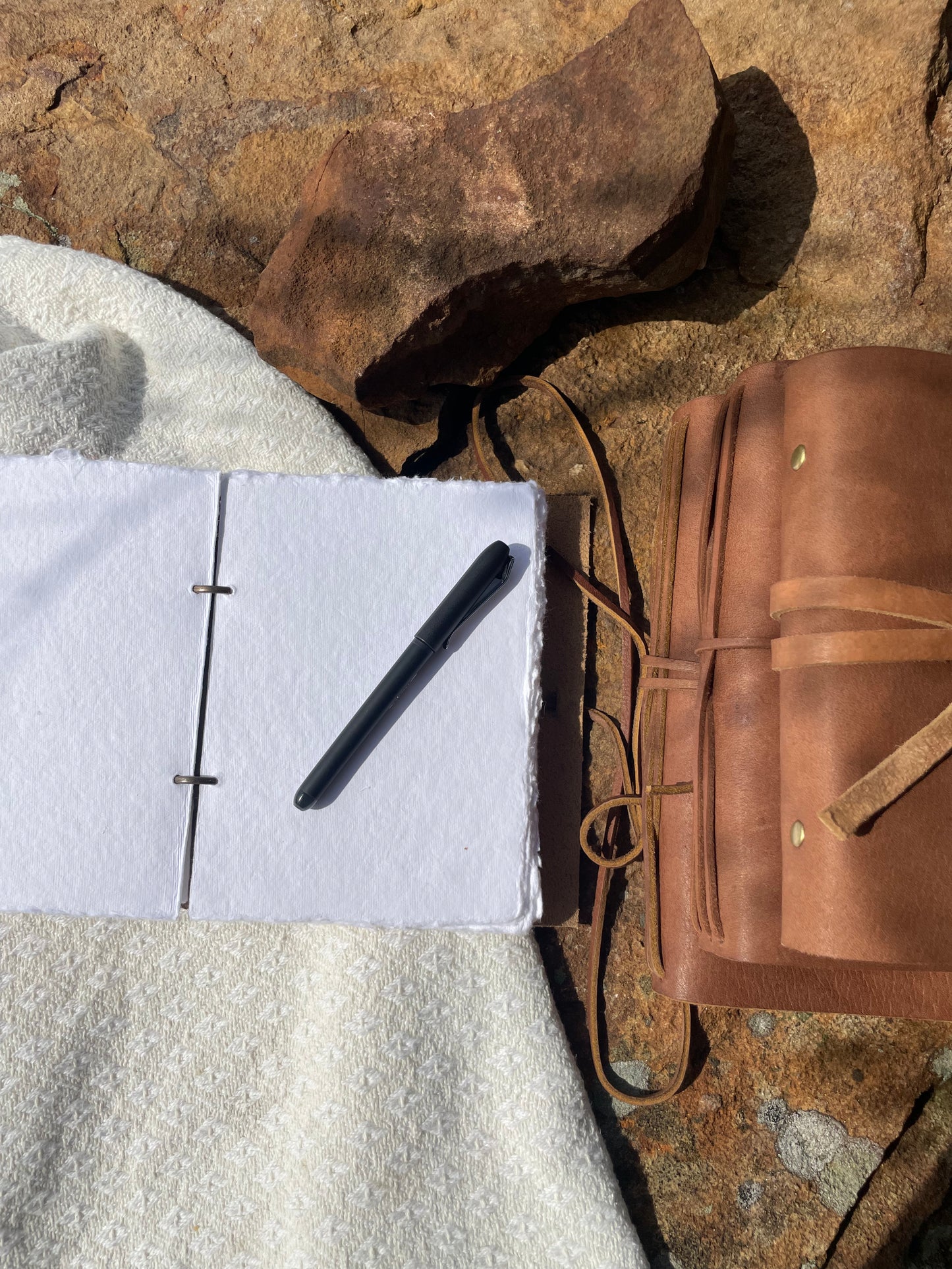 100 pg Refillable Leather Journal